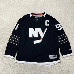 Camiseta New York Islanders Hombre Grande Negra 91 John Tavares Brooklyn NHL Reebok - Imagen 1 de 17