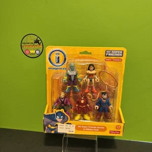 Imaginext DC Super Friends 5 Pack Brainiac Luthor Wonder Woman Flash Superman - Picture 1 of 4