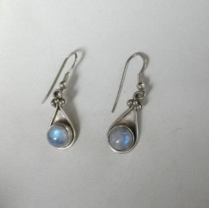 Pendientes piedra luna plata esterlina - Imagen 1 de 7