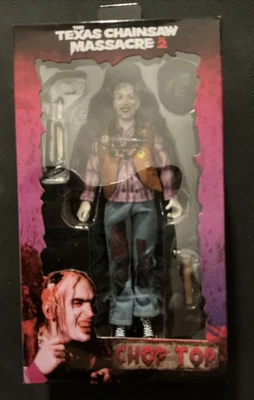 Figura de acción y accesorios NECA Texas Chainsaw Massacre 2 Chop Top nuevo en caja sellada Foto 1 de 4