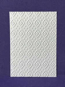 Posh Patterns Embossing Folder Textured Impressions Sizzix Stampin Up - Picture 1 of 4