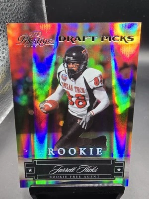 2007 Playoff Prestige Draft Picks /999 Jarrett Hicks #218 Rookie RC - Image 1 of 2