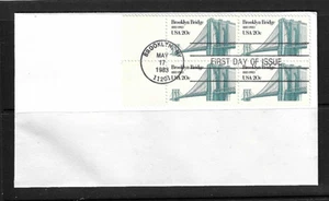 US SC # 2041 Brooklyn Bridge FDC . No Cachet - Picture 1 of 1
