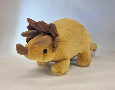 Saurier Triceratops, Dreihorn, Plüsch, v. Althans, L. 36 cm - Bild 1 von 4