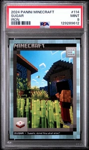 2024 Panini Minecraft - Crafting Chronicles - Sugar #114 - Iron - 394/475 PSA 9 - Picture 1 of 2