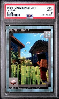 2024 Panini Minecraft - Crafting Chronicles - Sugar #114 - Iron - 394/475 PSA 9 - Image 1 of 2