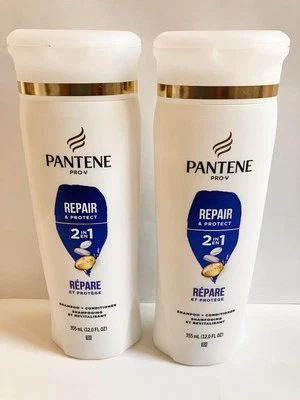 2 champú y acondicionador Pantene Pro V Repair and Protect 2 en 1 12 fl oz cada uno. Foto 1 de 4