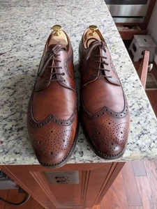 Cordwainer Cognac Longwing mit Brogue Made By Hand - Goodyear Welted US 10-10,5 - Bild 1 von 24