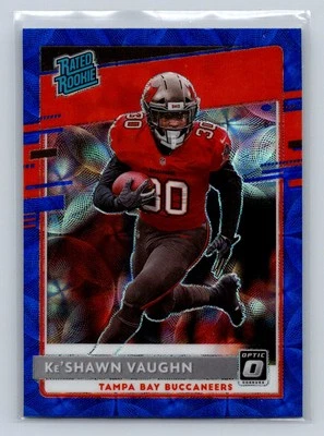 2020 Donruss Optic #186 Ke'Shawn Vaughn Rated Rookie Rc Blue Scope Prizm C55 - Image 1 of 2