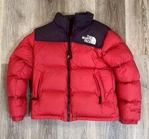 North Face Youth Retro 96’ Nuptse 700 Down Jacket Red/Black (14/16) Large 2019 - Picture 1 of 16