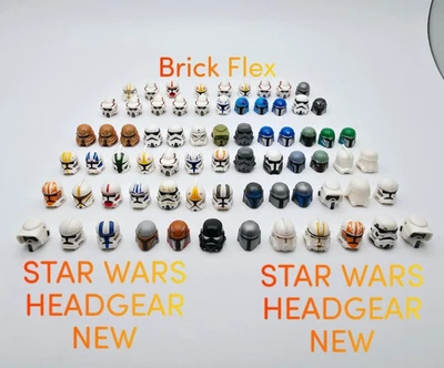 GENUINE LEGO Minifigure Star Wars Helmets / Headgear More Part Added Brand New - Image 1 of 2