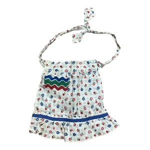 Vintage Fashion Doll Dress Apron Multicolor Bisque Kitchen Farmhouse Decor - Picture 1 of 4