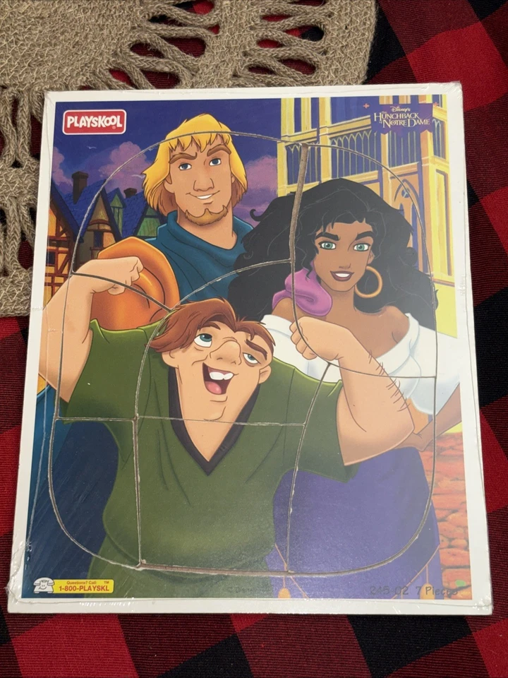 Playskool Vintage Wooden Puzzle In Plastic Disney Hunchback Notre Dame - Image 1 of 1