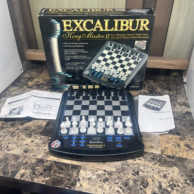 Excalibur King Master II Electronic Chess Game US Chess Model 911E-2 - Image 1 of 4