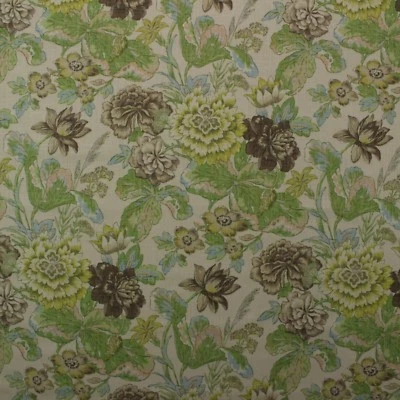 WAVERLY SONNET SUBLIME MINERAL VERDE AZUL FLORAL LINO COMO TELA POR YARDA 54"W Foto 1 de 4