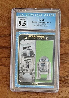 2021 Topps Star Wars Masterwork #OTB-8 CGC 9.5  Gem/Mint 02/25  R2-D2  - Image 1 of 2