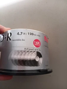 New Nexxtech 16X DVD-R 40 Pack Recordable 4.7GB 120 min Video - Picture 1 of 3