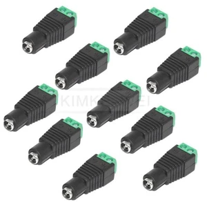 10x hembra 5,5x2,1 mm CC conector de terminal enchufe sin soldadura nuevo - Imagen 1 de 3