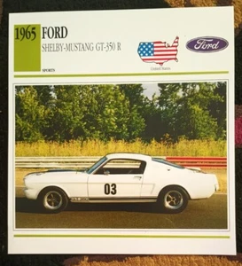Póster Ford Shelby Mustang GT-350 R 1965 11x12 nuevo - Imagen 1 de 1