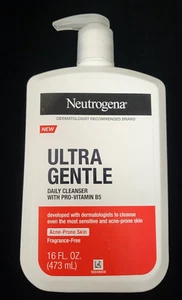 Neutrogena Ultra Gentle Daily Cleanser Acne Prone Skin Pro-Vitamin B5 - Picture 1 of 2