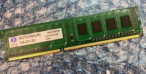 4GB Integral IN3T4GNAJKI 34-01-82 PC3-12800U 1600MHz 1Rx8 DDR3 Computer Memory - Picture 1 of 3