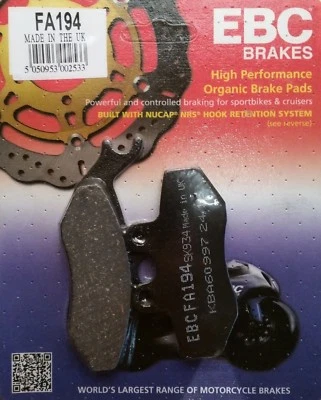 YAMAHA XT 125 X (13D4/13D6) 2007-11 Front Disc Brake Pads EBC FA194 - Image 1 of 2
