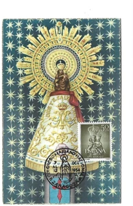 Card Maximum Spain 1954 Nuestra Señora Del Pilar - Picture 1 of 2