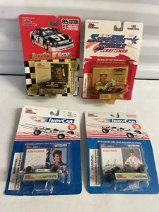 4 Vintage Die Cast 1/64 IndyCar & NASCAR Cars Factory Sealed - Picture 1 of 9