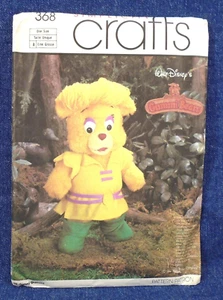 Simplicity Craft Pattern 368 Walt Disney Gummi Bears 18" Soft Plush Sunni Uncut - Picture 1 of 2