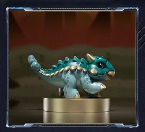 Limited Edition Pure Brass Q version Dinosaur Ankylosaurus Statue kids gifts - Picture 1 of 12