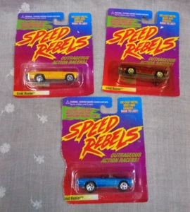 Playing Mantis Lot/3 SPEED REBELS Die-Cast 1:64 GOAT BUSTER ~ blau, rot, gelb - Bild 1 von 5