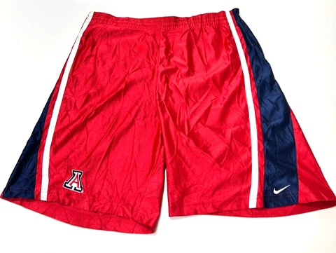 Vintage Nike Arizona Wildcats Basketball Shorts NCAA Red Men's L Cover