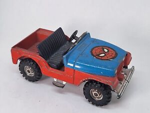 Car Miniature Spider Man Jeep CJ-5 1975 Corgi Die Cast 3 1/2in