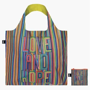 Regenbogen Einkaufstasche LOVE AND HOPE Loqi Recyclingkunststoff rainbow totebag - Bild 1 von 1