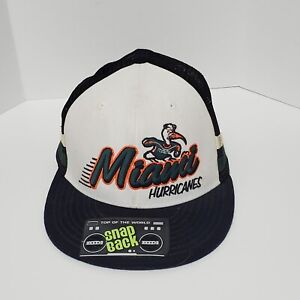 Vintage Miami Hurricanes SnapBack Hat Cap (Top of The World) Estate Find 