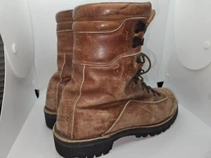 DANNER VINTAGE 6023 BROWN OIL LEATHER WORK TRAIL HIKING HIGH ANKLE BOOTS 8 1/2B - Picture 1 of 12