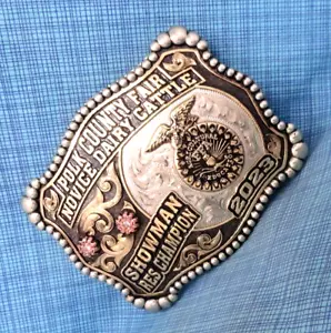 FFA Milchvieh Anfänger Schausteller ResChampion Gürtelschnalle Polk County Fair .MCS012 - Bild 1 von 12