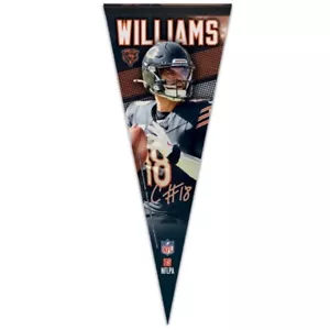 CALEB WILLIAMS CHICAGO BEARS PREMIUM QUALITY PENNANT 12"X30" BANNER NFL LICENSED - Picture 1 of 1