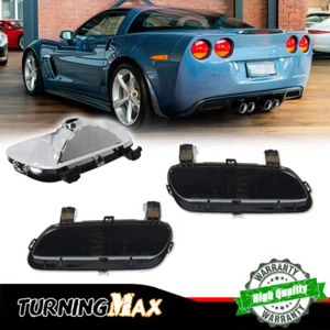 For Chevrolet Corvette C6 05-13 Rear Bumper Backup Reverse Light Smoke LH+RH Set - Picture 1 of 8