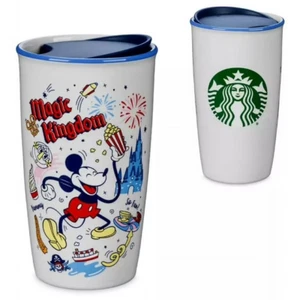 🌴 Disney Parks Magic Kingdom Keramik Starbucks Reisebecher Mickey Mouse NEU - Bild 1 von 2