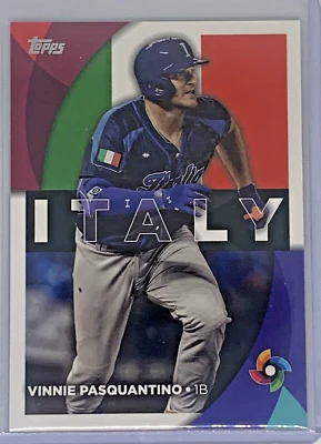 2023 Topps Series 2 Vinnie Pasquantino RC World Baseball Classic #WBC-38 Italy - Image 1 of 2