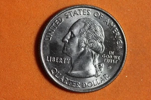 2007 D- PROOF CLAD "WYOMING" Statehood Washington Quarter! #K35977 - Picture 1 of 2