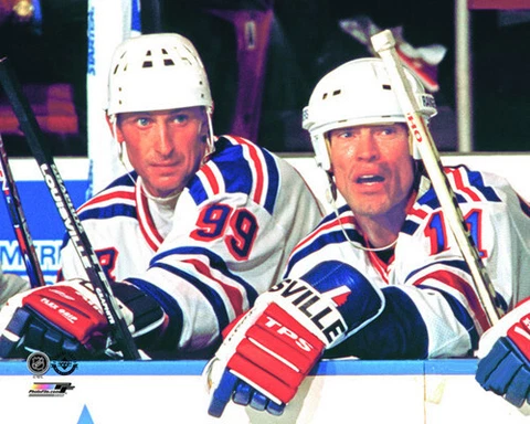 Wayne Gretzky and Mark Messier 1996 NEW YORK RANGERS Premium 20x24 POSTER Print Cover
