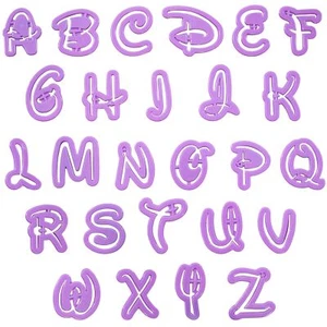 26Pcs Alphabet Mold for Cake Decorating - Biscuit Cutter Fondant Embosser Sta... - Picture 1 of 9