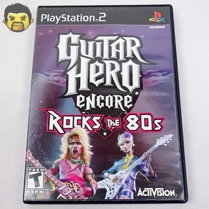 Guitar Hero PS2 Game Encore Rocks the 80s CIB Sony PlayStation 2 Complete Manual - Picture 1 of 11