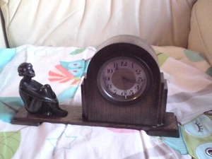 ART DECO MANTLE CLOCK,WORKING. - Picture 1 of 8