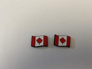 Canada Flag Charms For Crocs Set of 2