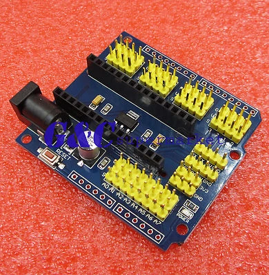 Arduino Nano Expansion Board Micro Sensor Shield v3.0 I/O Uno R3 leonardo - Image 1 of 4
