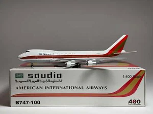Aeroclassics 1:400 Saudia Boeing 747-100F N703CK Kalitta Hybrid BB4-2003-13C - Picture 1 of 2