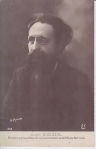 Jules Guesde Ministre de la Defense CPA adresée aux parents 1915 - Foto 1 di 2